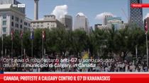 Canada, proteste a Calgary contro il G7 di Kananaskis