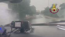 Maltempo, allagamenti e strade chiuse nel modenese