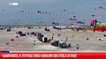 Danimarca, il festival degli aquiloni sull'isola di Fano