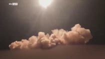 Iran, le immagini dei missili lanciati contro Israele