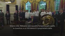 Trump riceve i giocatori della Juventus alla Casa Bianca