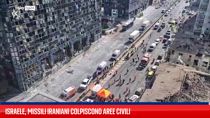Israele, missili iraniani colpiscono aree civili