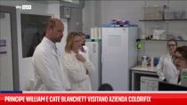 Principe William e Cate Blanchett visitano azienda Colorifix