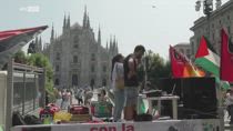 Milano, al corteo per lo sciopero anche gruppi pro Palestina