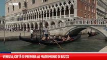 Venezia, città si prepara al matrimonio di Bezos