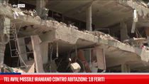 Tel Aviv, missile iraniano contro abitazioni: 18 feriti