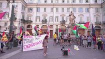 Torino, presidio contro attacco Usa in Iran