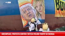 Greenpeace, protesta contro l'intesa Meloni-Trump su energia