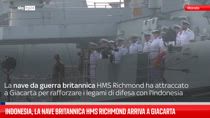 Indonesia, la nave britannica HMS Richmond arriva a Giacarta