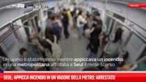 Seul, appicca incendio in un vagone della metro: arrestato 
