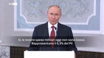Putin: Russia pronta a tagliare spese difesa