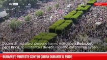 Budapest, proteste contro Orban durante il Pride 