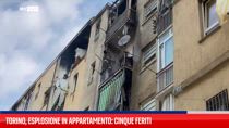 Esplosione in un appartamento a Torino, cinque feriti