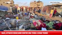 Gaza, attacco israeliano contro una tenda a Khan Younis