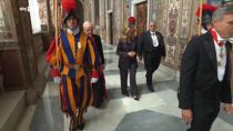 Giorgia Meloni in udienza da Papa Prevost