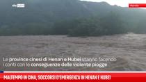 Maltempo in Cina, soccorsi d'emergenza in Henan e Hubei