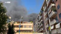 Esplosione Roma, le immagini