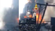 Esplosione Roma, i video dell'esplosione