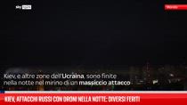 Kiev, attacchi russi con droni nella notte: diversi feriti 