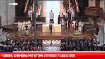 Londra, cerimonia per vittime attentati 7 luglio 2005