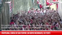 Pamplona, corsa di San Fermin: un uomo incornato, sei feriti
