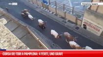 Corsa dei tori a Pamplona: 4 feriti, uno grave