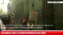 Los Angeles, salvi i 31 operai intrappolati in un tunnel