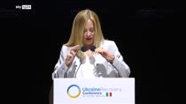Conferenza su ricostruzione Ucraina, l'intervento di Meloni