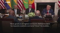 La gaffe di Trump con il presidente della Liberia
