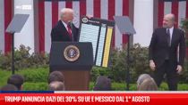 Trump annuncia dazi del 30% su UE e Messico dal 1° agosto