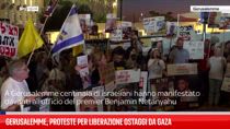 Gerusalemme, proteste per liberazione ostaggi da Gaza