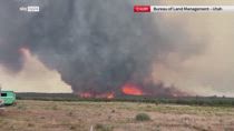 Incendio Utah, vortice di fuoco a Deer Creek vicino La Sal