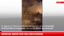 Incendi Usa, bruciati oltre 4mila acri in Colorado