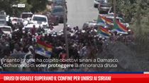 Drusi di Israele superano il confine per unirsi ai siriani