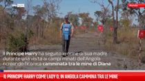 Il principe Harry come lady D, in Angola cammina tra le mine