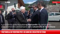 Mattarella in Trentino per i 40 anni del disastro di Stava 