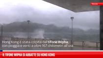 Il tifone Wipha si abbatte su Hong Kong