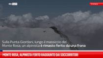 Monte Rosa, alpinista ferito raggiunto dai soccorritori