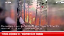 Turchia, dieci vigili del fuoco morti in un incendio