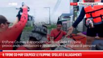 Tifone Co-may colpisce le Filippine: sfollati e allagamenti