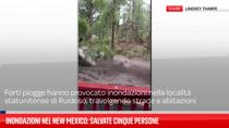 Inondazioni nel New Mexico: salvate cinque persone 
