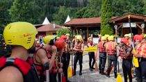 Udinese, giornata di rafting nel ritiro di Lienz
