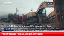Maltempo in Cina, evacuate almeno 4.400 persone 