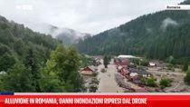 Alluvione in Romania, danni inondazioni ripresi dal drone