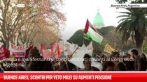 Buenos Aires, scontri per veto Milei su aumenti pensione