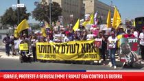 Israele, proteste a Gerusalemme e Ramat Gan contro la guerra