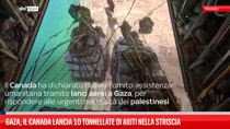 Gaza, il Canada lancia 10 tonnellate di aiuti nella Striscia