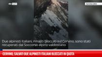 Cervino, salvati due alpinisti italiani bloccati in quota