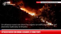 Attacco russo con droni a Kharkiv, ci sono feriti