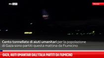 Gaza, aiuti umanitari dall'Italia partiti da Fiumicino